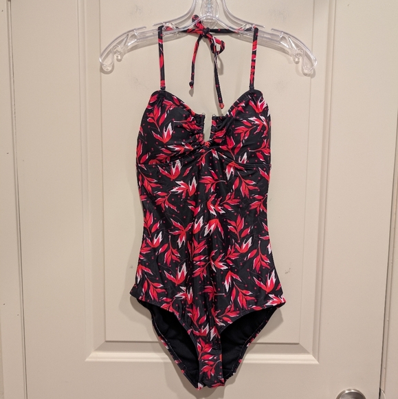 Gestuz Floral One-Piece Swimsuit - Picture 1 of 8